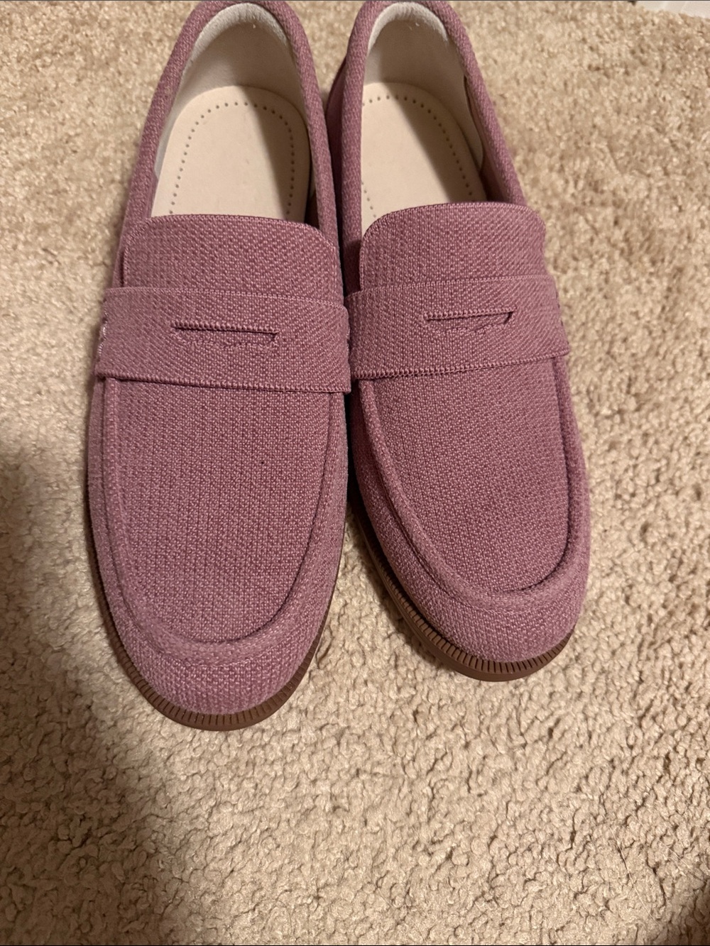 Rothy's Mauve Penny Loafers